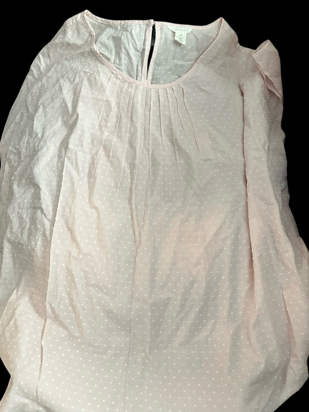 EUC Caslon Pink Cap Sleeve Textured 100% Cotton Top. 2X